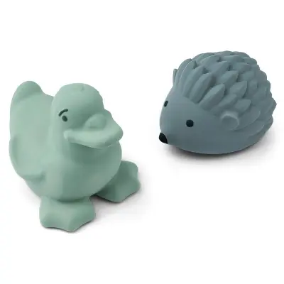 Liewood badleksak Henrik 2-pack, peppermint/blue