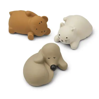 Liewood badleksak Nori 3-pack, classic/oat multi mix