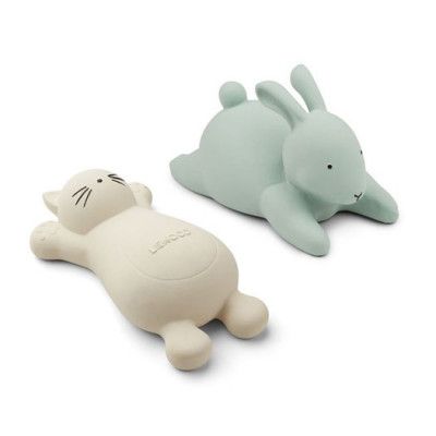 Liewood badleksak Vikky 2-pack, cat creme de la creme