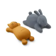 Liewood badleksak Vikky 2-pack, cat mustard