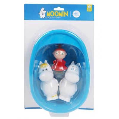 Mumin Badleksaker 3 figurer och badkar