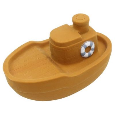 Rätt Start badleksak naturgummi, livbåt brun