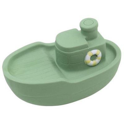 Rätt Start badleksak naturgummi, livbåt grön