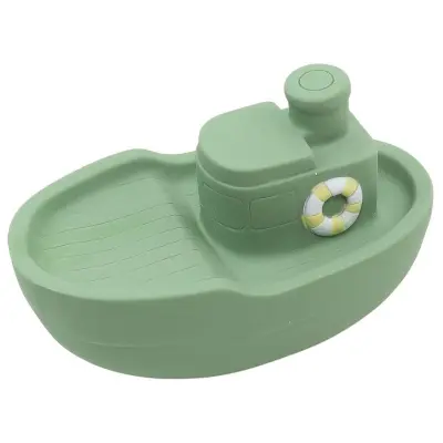 Rätt Start badleksak naturgummi, livbåt grön