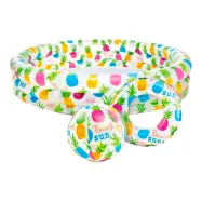 Uppblåsbar Barnpool med Badleksaker Set