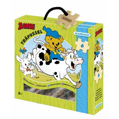 Egmont Kärnan Bamse, Kärnan Träpussel 6 bitar Bamse&Kossan