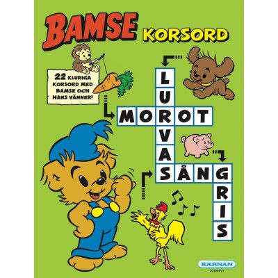 Bamse Korsordsbok Pysselbok - Bamse -  Leksaksaffären