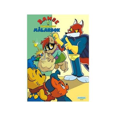 StorOchLiten Bamse, Målarbok 2 - Bamse&Dunderklockan