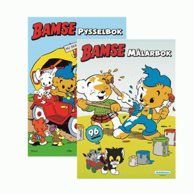 Egmont Kärnan Bamse, Målarbok&pysselbok, 96+48 sidor
