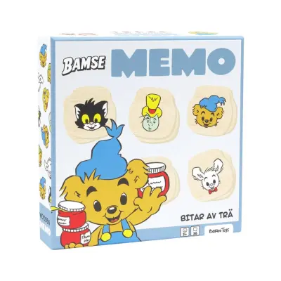 Bamse Memo i trä - Bamse -  Leksaksaffären