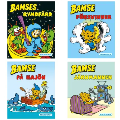 Bamse Miniböcker 4-pack - Bamse -  Leksaksaffären