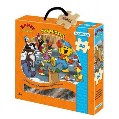 Bamse och Dunderklockan Träpussel 30 bitar