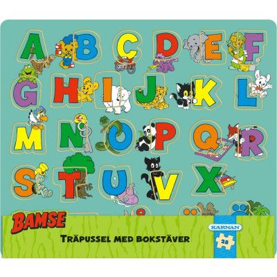 Bamse Träpussel ABC