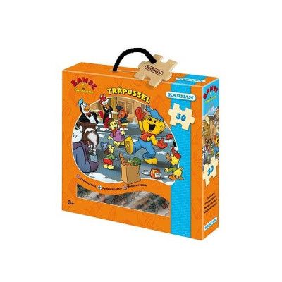 StorOchLiten Bamse, Träpussel - Bamse&Jakten på Dunderklockan30-bitar