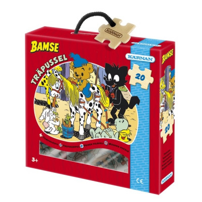 Egmont Kärnan Bamse pussel, Bamse rider