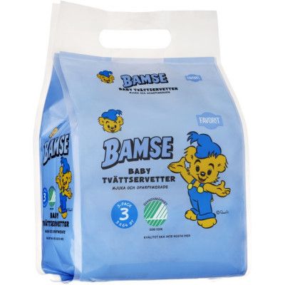 Favorit Bamse Tvättservetter Sensitive 3x64 p