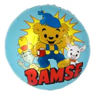 Folieballong Bamse Blå