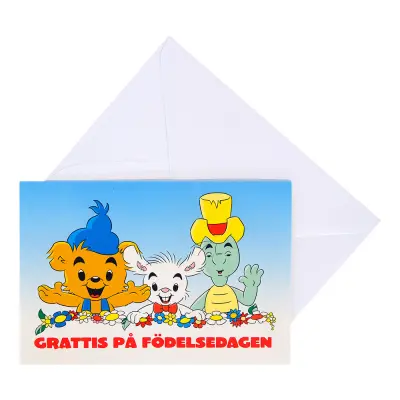 Gratulationskort Bamse - Motiv 4