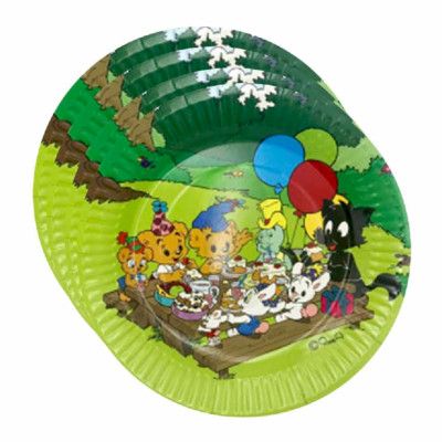 Papperstallrikar Bamse - 8-pack