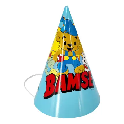Partyhattar Bamse - 8-pack