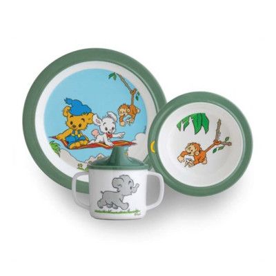 Rätt Start barnservis 3 delar, Bamse djungel