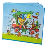 Servetter Bamse Bil - 16-pack