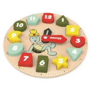 Skalmans Mat- och sovklocka Klockpussel - Bamse -  Leksaksaffären