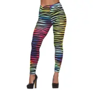 80-tals Leggings Tigermönster - Large