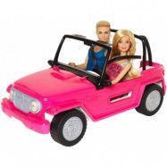 Barbie Beach Cruiser Bil med Barbie & Ken CJD12