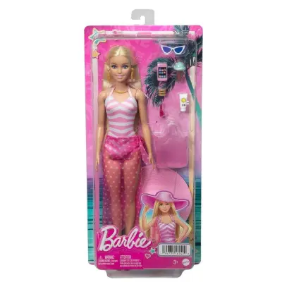 Barbie Beach Day Barbie HPL73 - Barbie -  Leksaksaffären