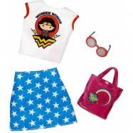 Barbie DC Comics Fashion Wonder Woman topp och kjol