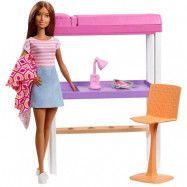 Barbie Deluxe Möbel Säng och Skrivbord FXG52