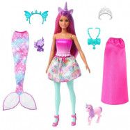 Barbie Dress Up Doll Mermaid with Fantasy Pets