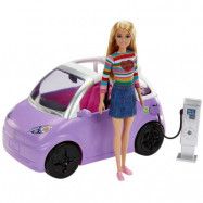 Barbie Elbil med laddstation HJV36