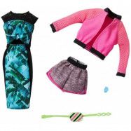 Barbie Fashion Grön klänning och träningsset 2 Pack