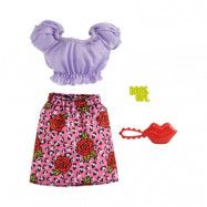 Barbie Fashion Lila topp och rosa kjol GRB96