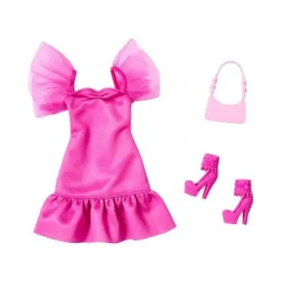 Barbie Fashion Rosa klänning HYV21 - Barbie -  Leksaksaffären