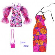 Barbie Floral Fashion Dress and Accessory 2-Pack HJT35