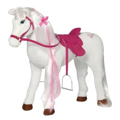 Barbie - Horse With Sound Vit 81 Cm