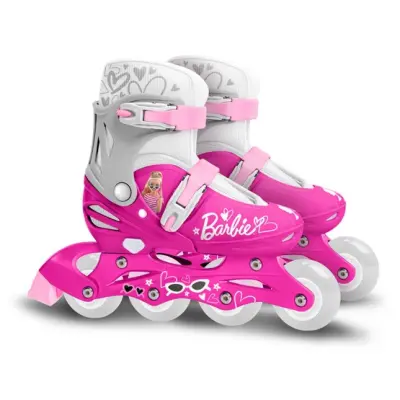 Barbie - Inline Skates Hardboot Justerbar Rosa Storlek 30-33