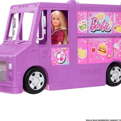 Barbie - Play Set Fresh'N Fun Foodtruck 38,1 Cm Lila/Rosa