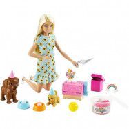 Barbie Puppy Party med valpar och leklera GXV75