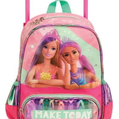 Barbie - Resväska 11,2 Liter Rosa/Grön