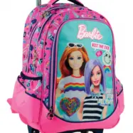 Barbie - Resväska 23 Liter 30 X 45 Cm Rosa/Blå