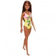 Barbie Stranddocka med gul baddräkt GHW39
