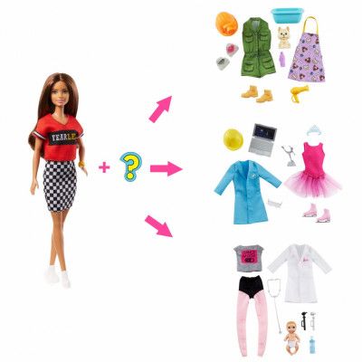 Barbie Surprise Careers Brunett GLH64