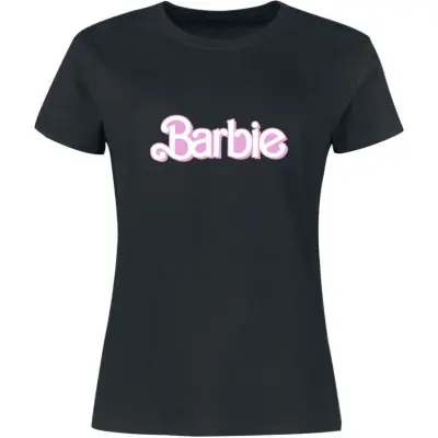 Barbie T-shirt - Barbie Logo - S 3XL - för Dam - svart