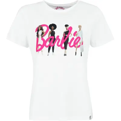 Barbie T-shirt - Recovered - Here Come The Girls - M L - för Dam - vit