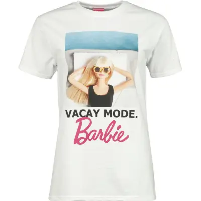 Barbie T-shirt - Vacay Mode - S XL - för Dam - vit