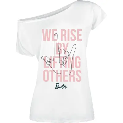 Barbie T-shirt - We Rise By Lifting Others - M - för Dam - vit